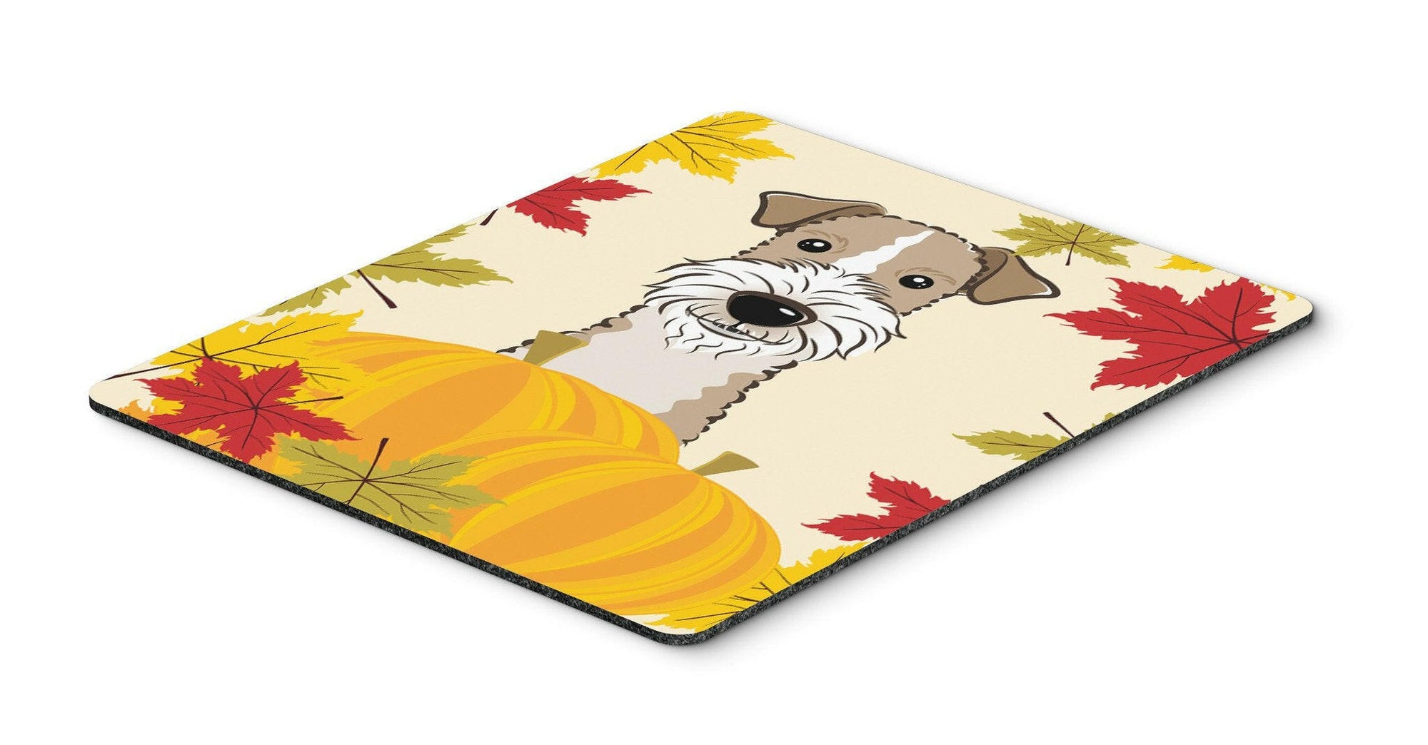 Wire Haired Fox Terrier Thanksgiving Mouse Pad, Hot Pad or Trivet BB2053MP by Caroline's Treasures