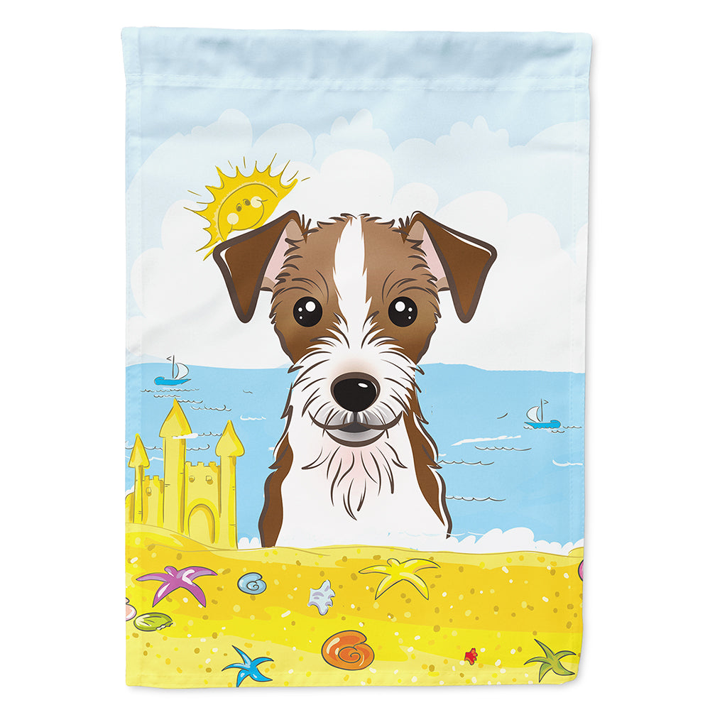 Jack Russell Terrier Summer Beach Flag Canvas House Size BB2070CHF