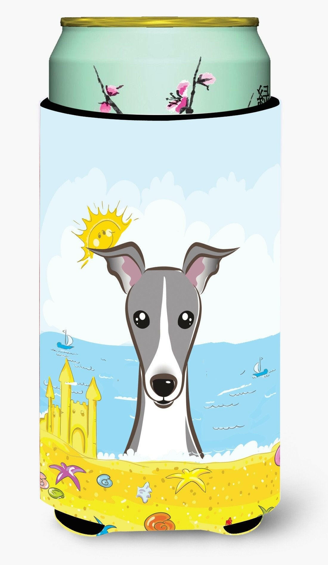Italian Greyhound Summer Beach Tall Boy Beverage Insulator  Hugger BB2104TBC by Caroline's Treasures