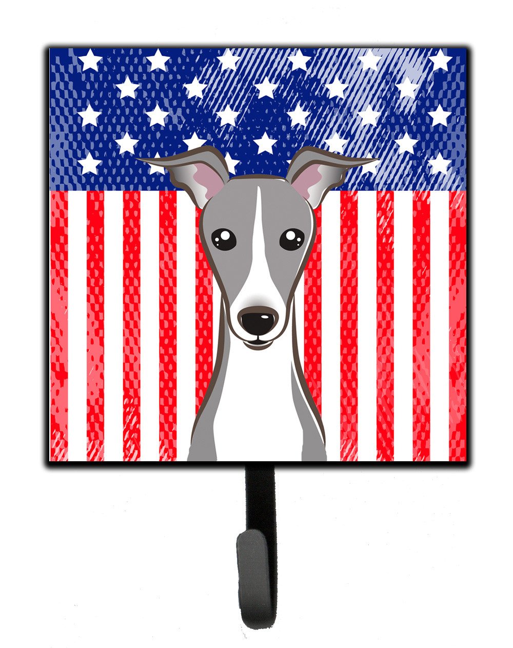 American Flag and Italian Greyhound Leash or Key Holder BB2166SH4 by Caroline&#39;s Treasures