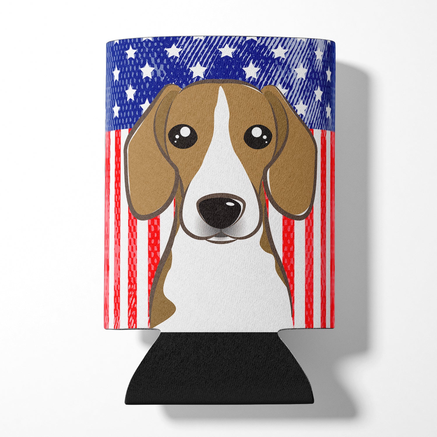 American Flag and Beagle Can or Bottle Hugger BB2169CC.