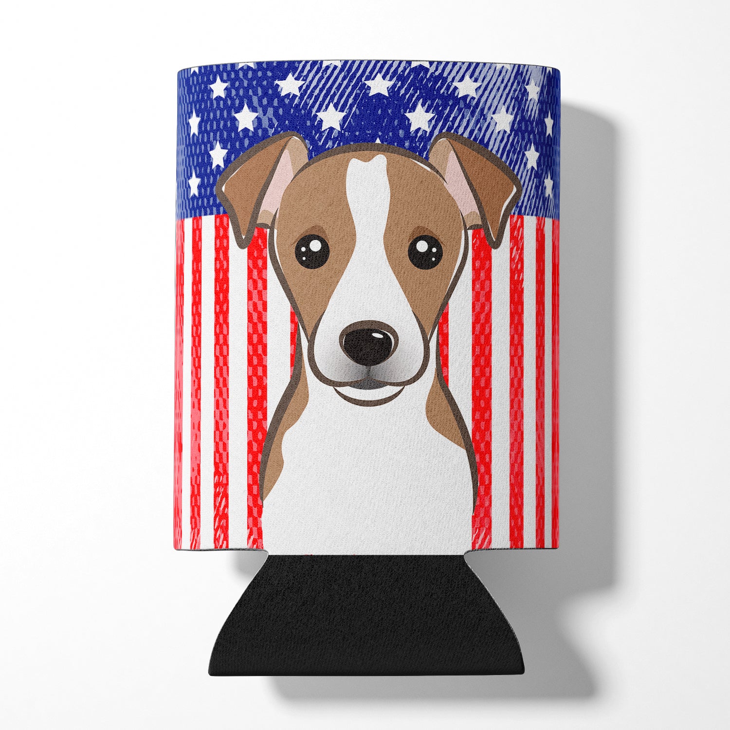 American Flag and Jack Russell Terrier Can or Bottle Hugger BB2190CC.