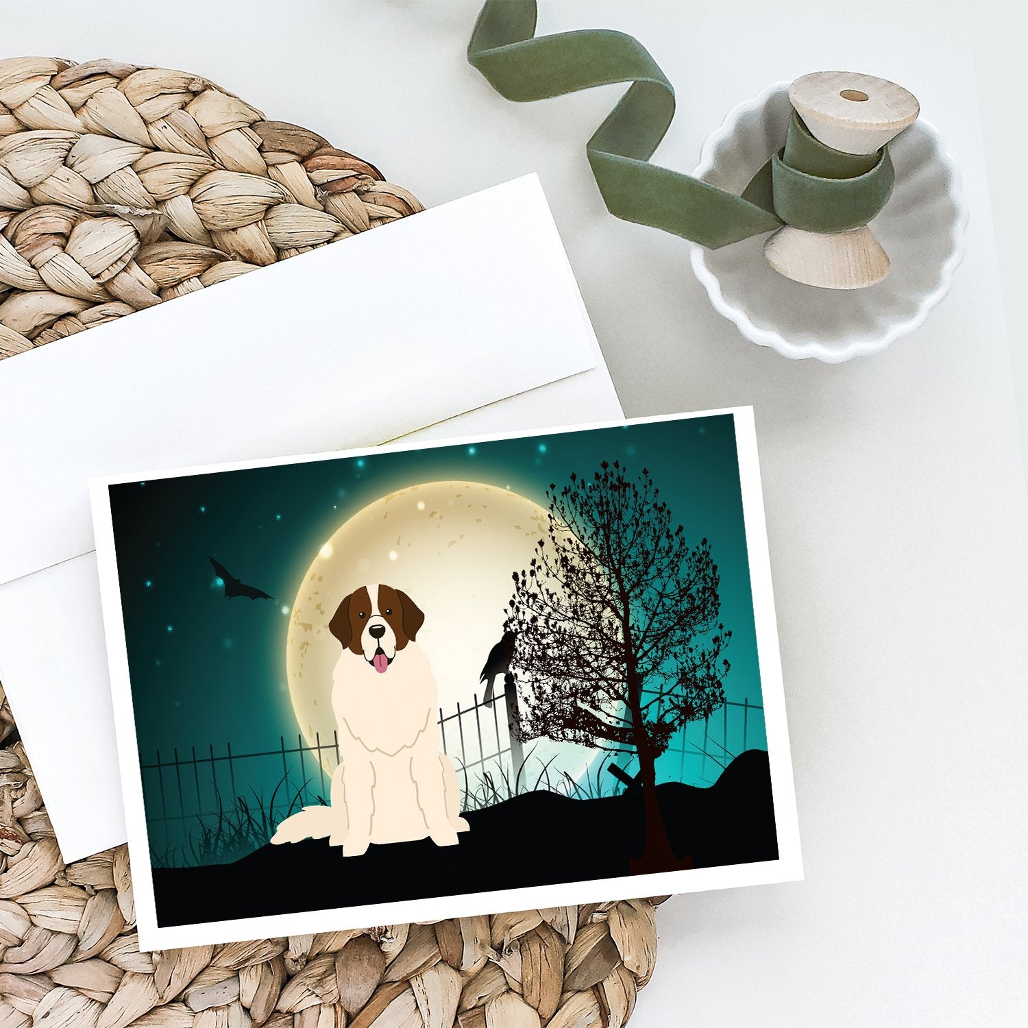 Halloween Scary Moscow Watchdog Greeting Cards and Envelopes Pack of 8 - the-store.com
