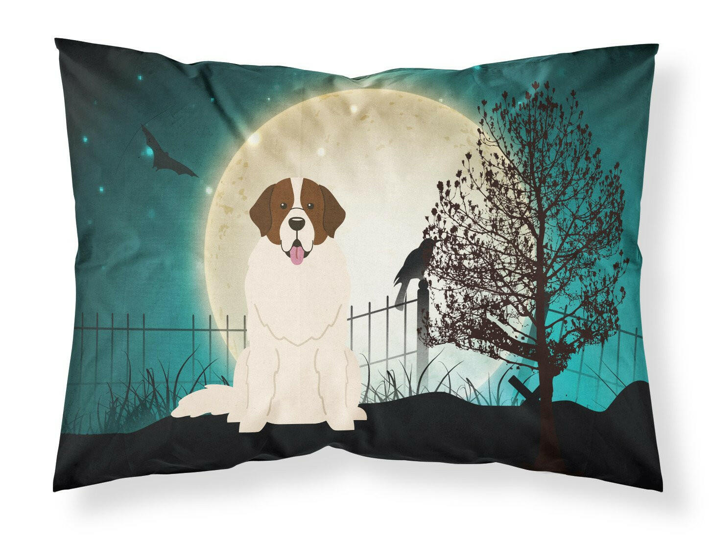 Halloween Scary Moscow Watchdog Fabric Standard Pillowcase BB2217PILLOWCASE by Caroline's Treasures