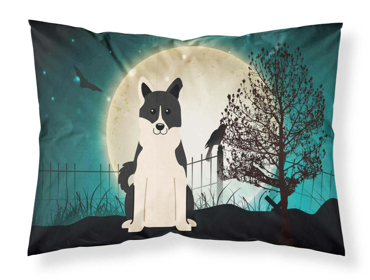 Halloween Scary Russo-European Laika Spitz Fabric Standard Pillowcase BB2219PILLOWCASE by Caroline's Treasures