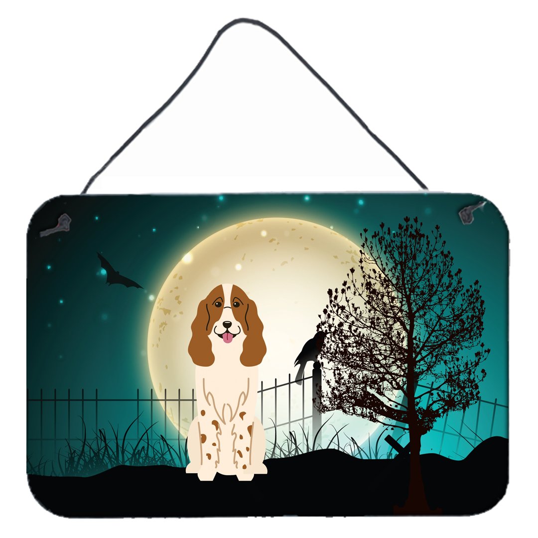 Halloween Scary Russian Spaniel Wall or Door Hanging Prints BB2221DS812 by Caroline&#39;s Treasures