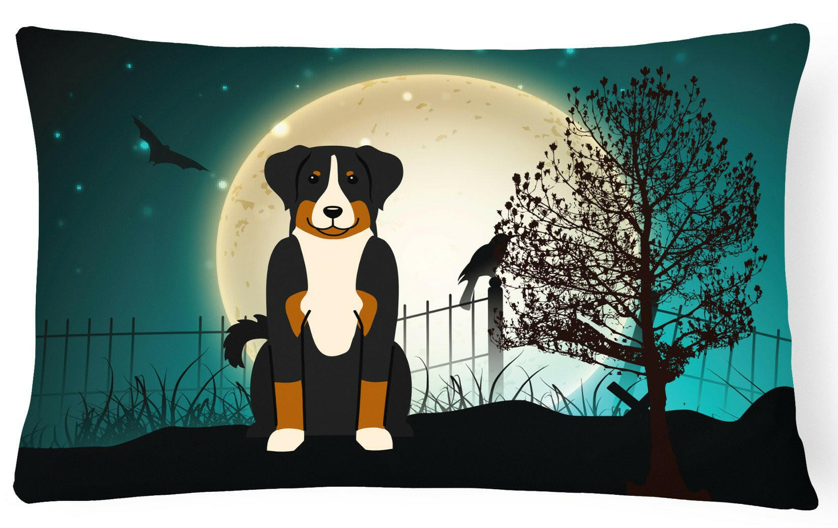 Halloween Scary Appenzeller Sennenhund Canvas Fabric Decorative Pillow BB2233PW1216 by Caroline's Treasures