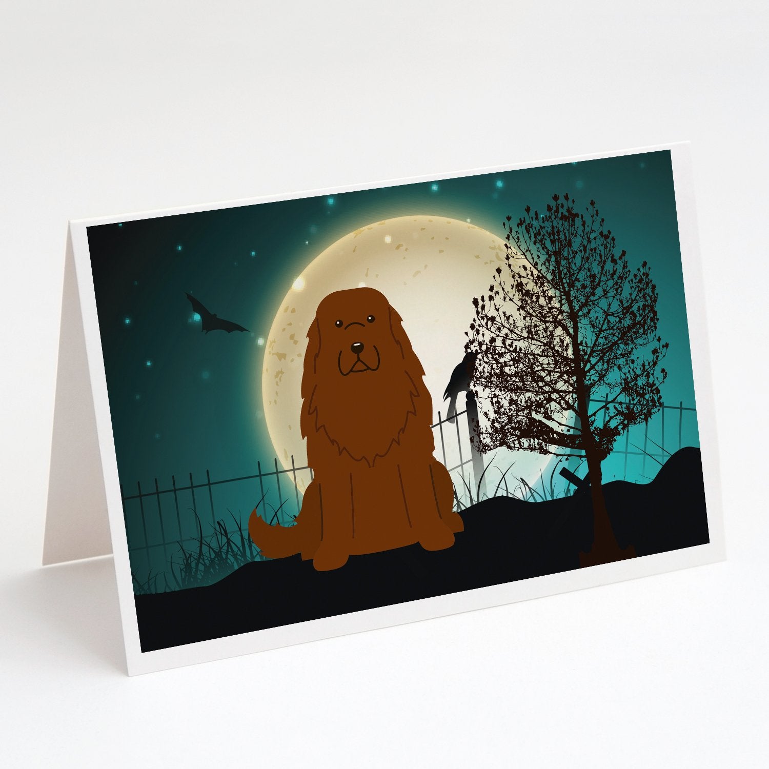 Buy this Halloween Scary Caucasian Shepherd Dog Greeting Cards and Envelopes Pack of 8