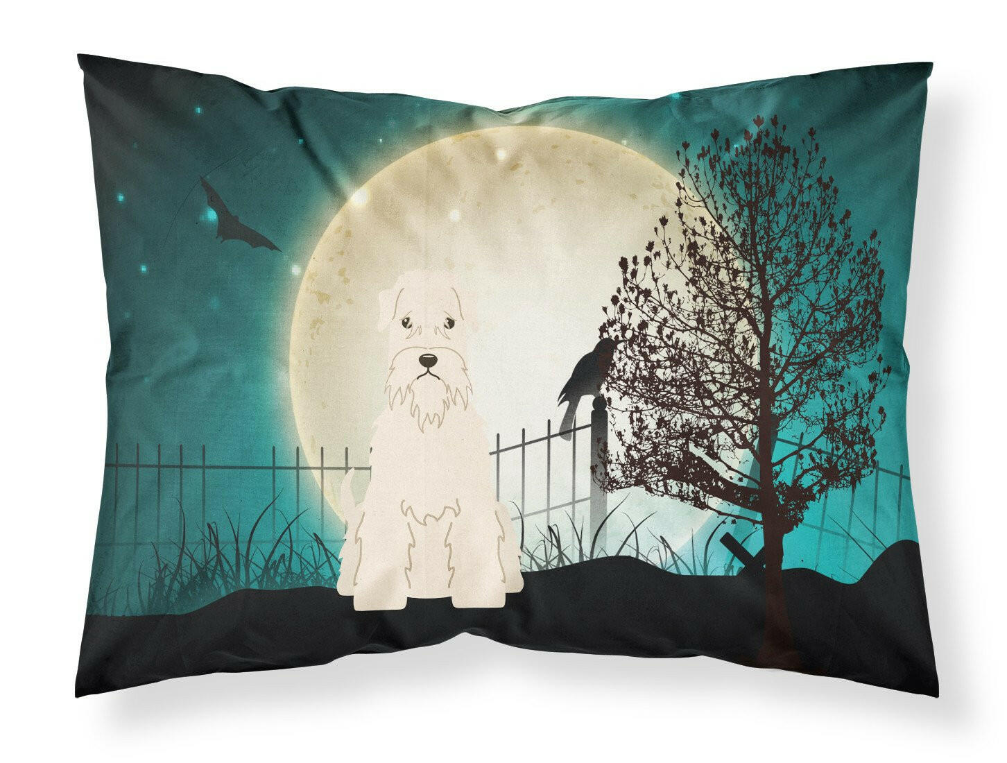 Halloween Scary Soft Coated Wheaten Terrier Fabric Standard Pillowcase BB2251PILLOWCASE by Caroline's Treasures