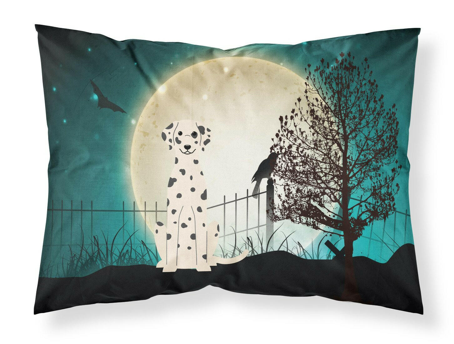 Halloween Scary Dalmatian Fabric Standard Pillowcase BB2287PILLOWCASE by Caroline's Treasures