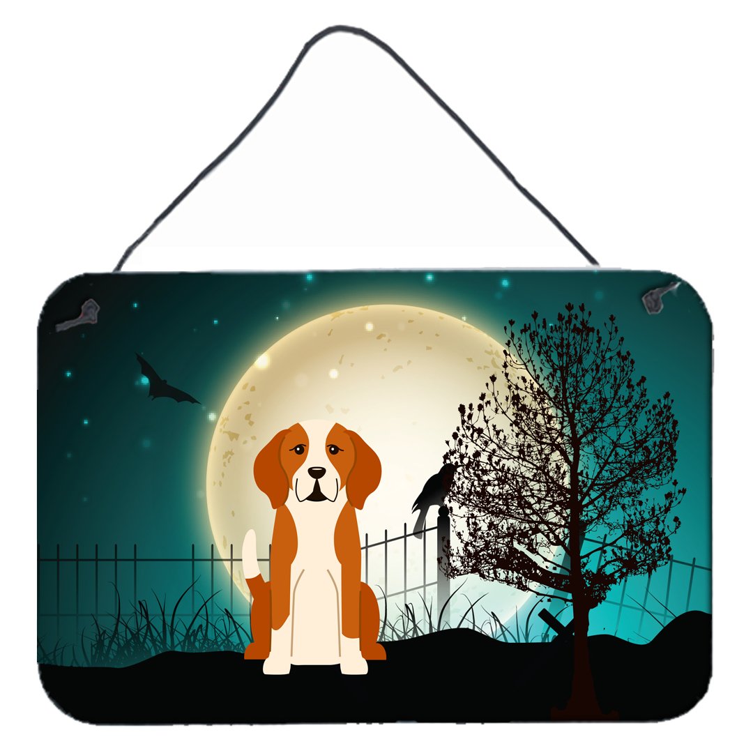 Halloween Scary English Foxhound Wall or Door Hanging Prints BB2300DS812 by Caroline's Treasures