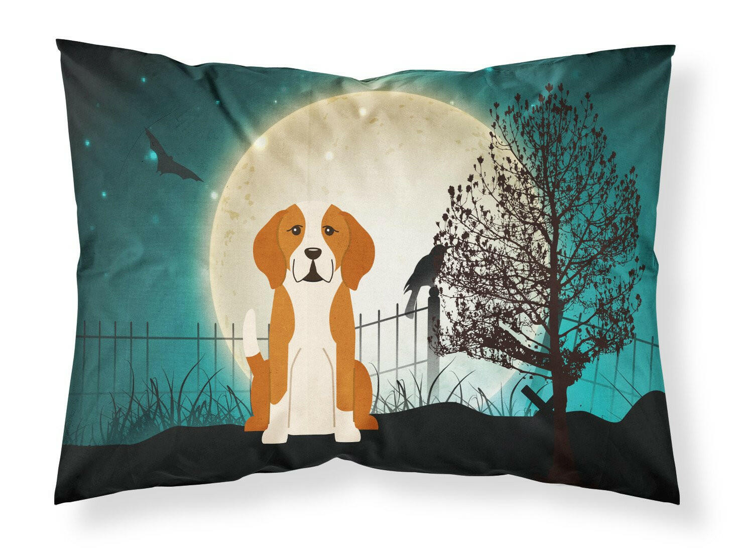 Halloween Scary English Foxhound Fabric Standard Pillowcase BB2300PILLOWCASE by Caroline's Treasures