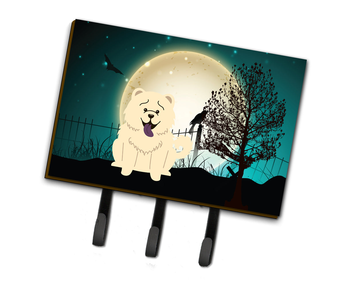 Halloween Scary Chow Chow White Leash or Key Holder BB2330TH68