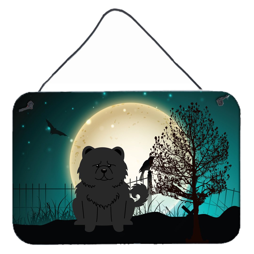 Halloween Scary Chow Chow Black Wall or Door Hanging Prints BB2333DS812 by Caroline's Treasures