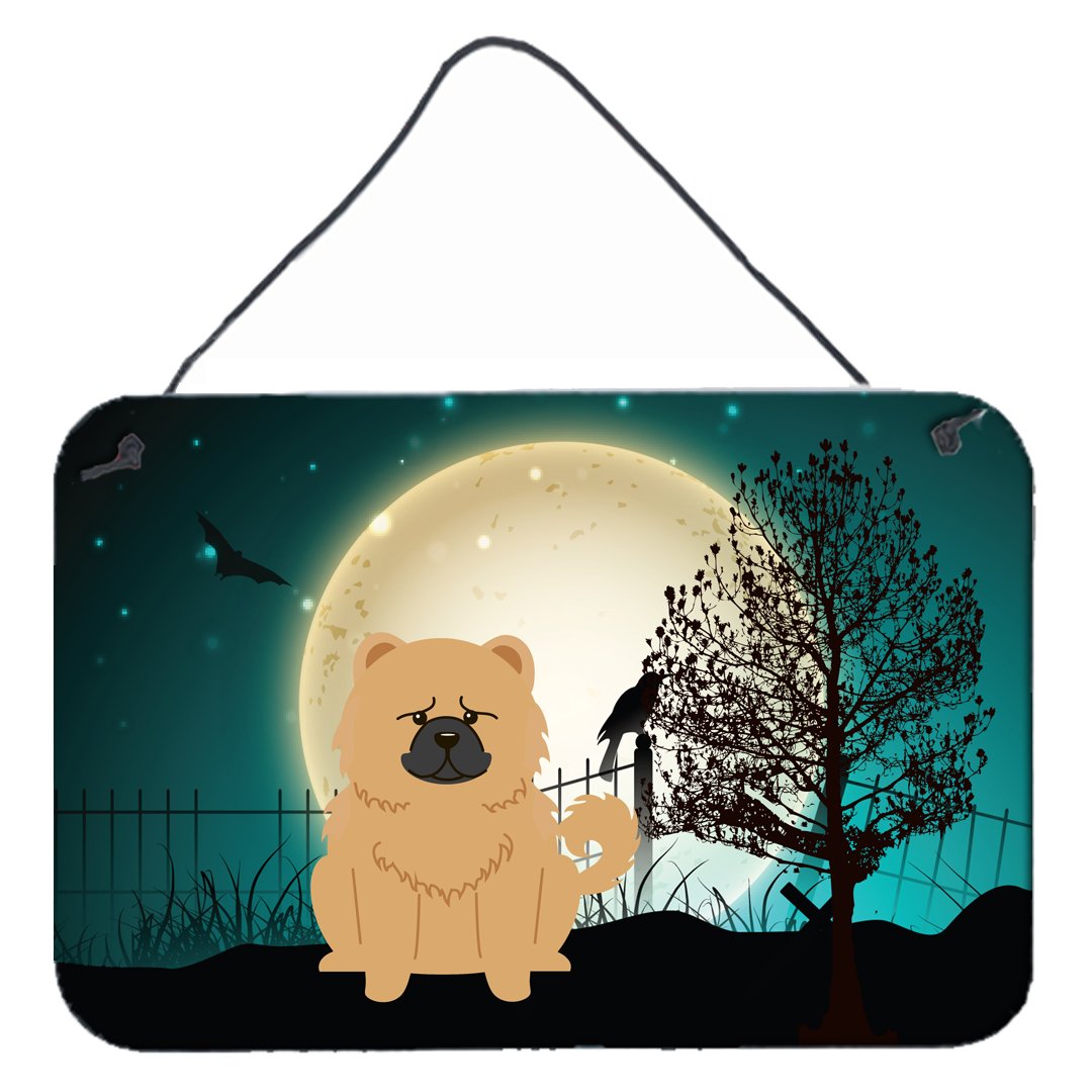 Halloween Scary Chow Chow Cream Wall or Door Hanging Prints BB2334DS812 by Caroline's Treasures