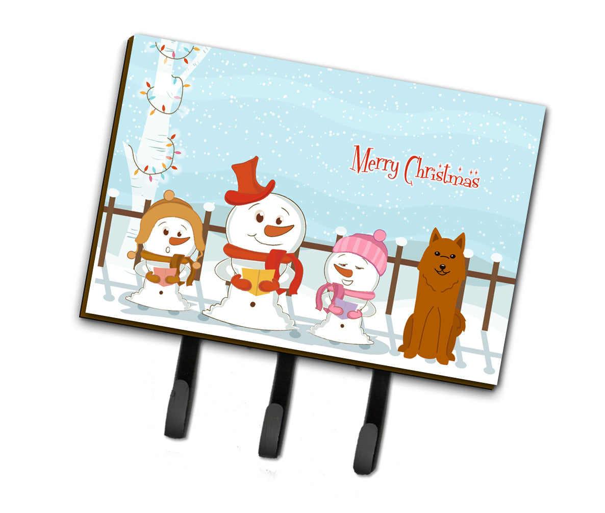 Merry Christmas Carolers Karelian Bear Dog Leash or Key Holder BB2353TH68