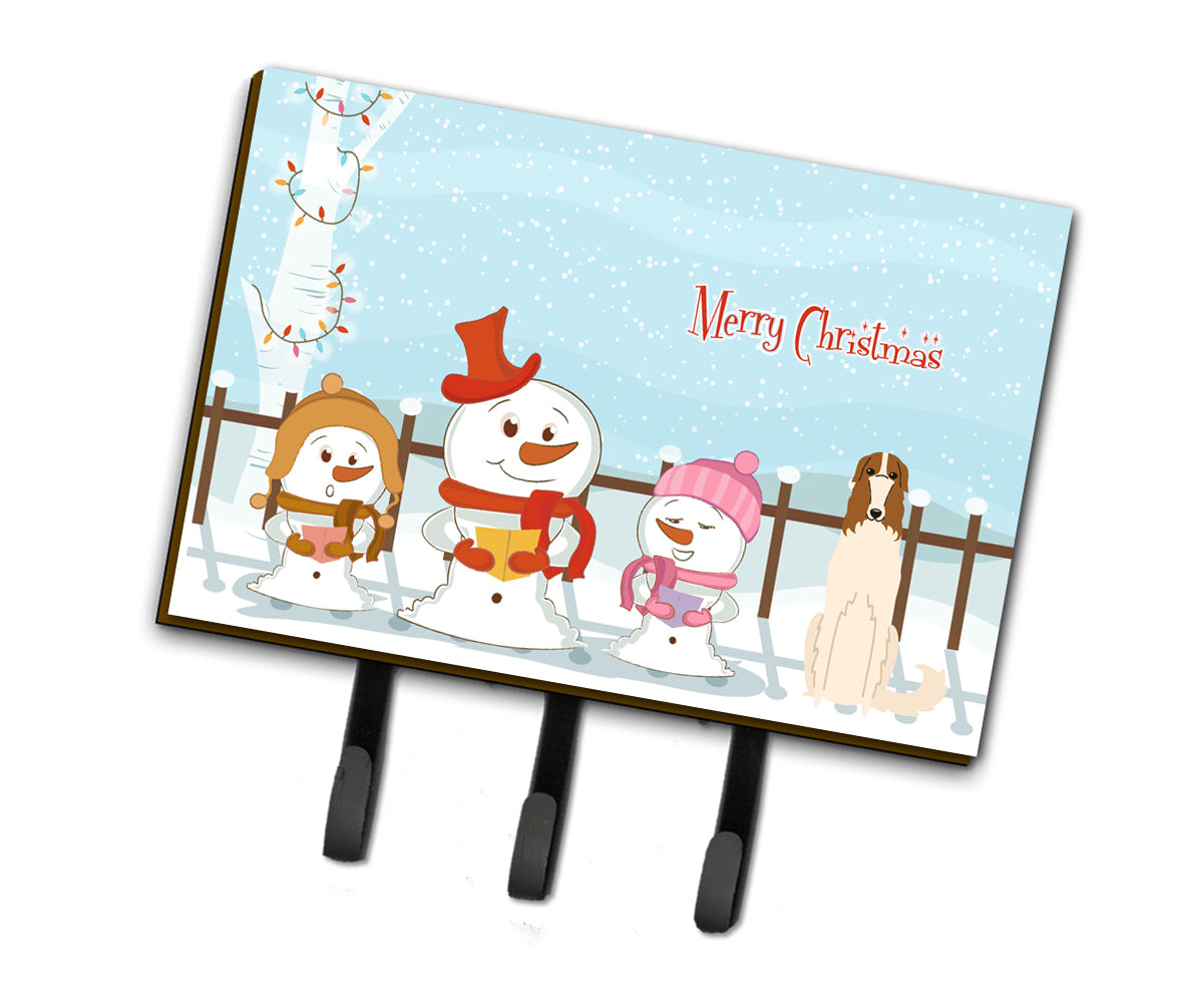 Merry Christmas Carolers Borzoi Leash or Key Holder BB2354TH68