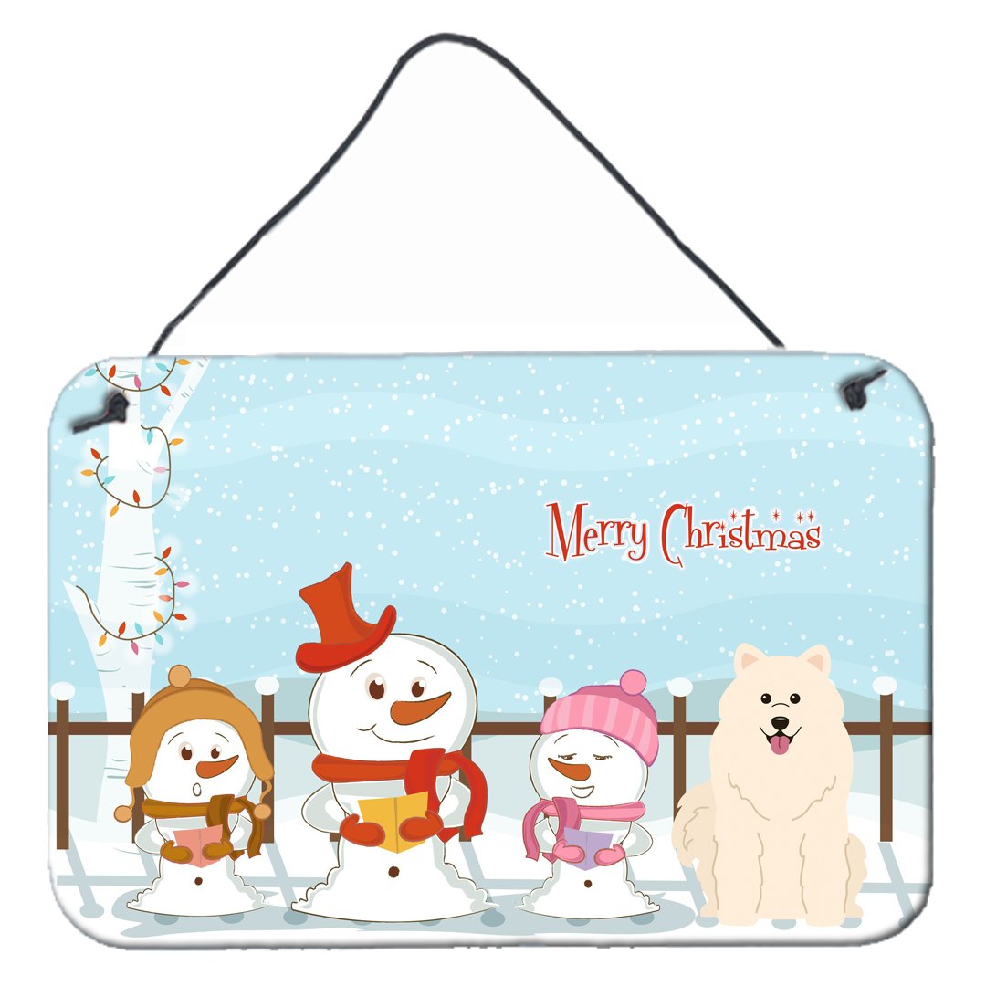Merry Christmas Carolers Samoyed Wall or Door Hanging Prints BB2361DS812 by Caroline's Treasures