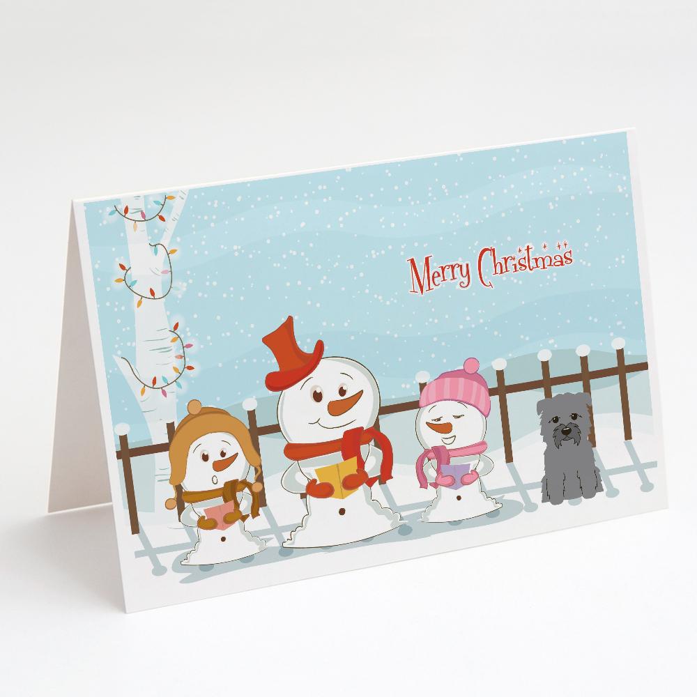 Buy this Merry Christmas Carolers Glen of Imal Grey Greeting Cards and Envelopes Pack of 8