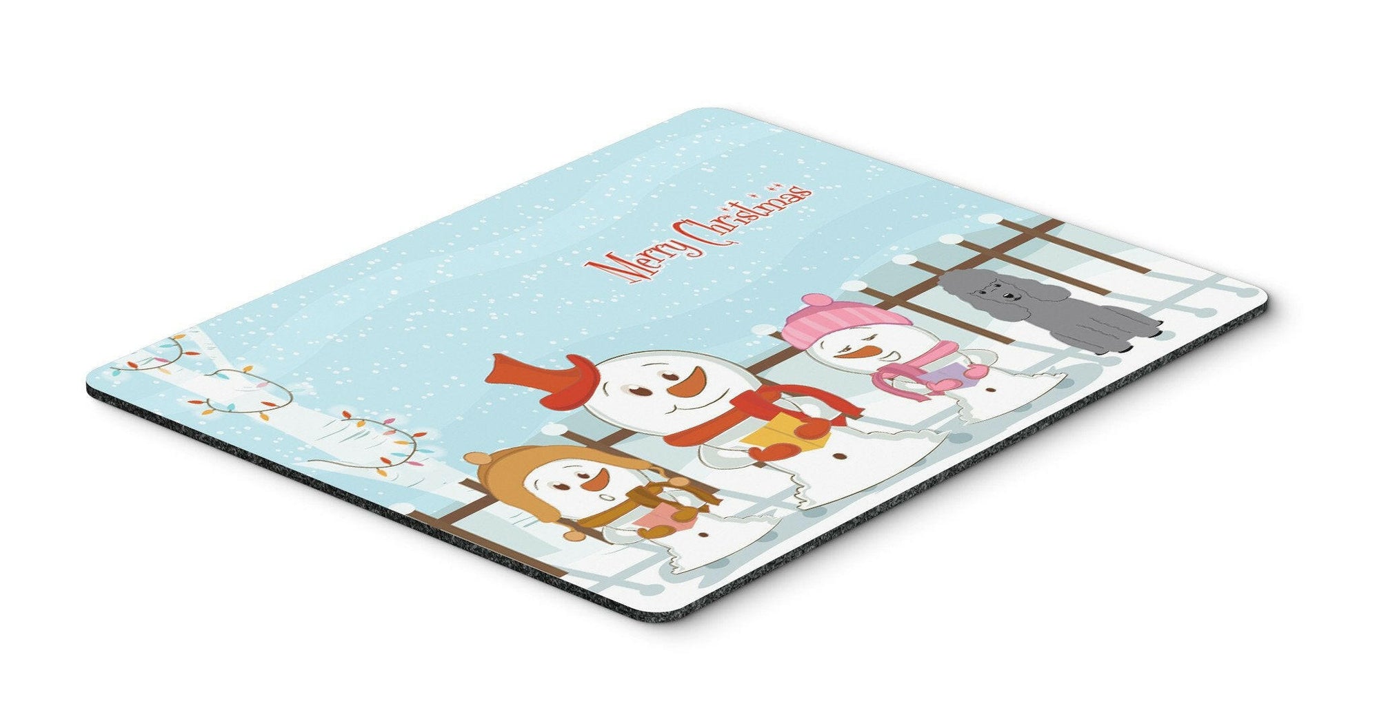 Merry Christmas Carolers Poodle Silver Mouse Pad, Hot Pad or Trivet BB2399MP by Caroline's Treasures