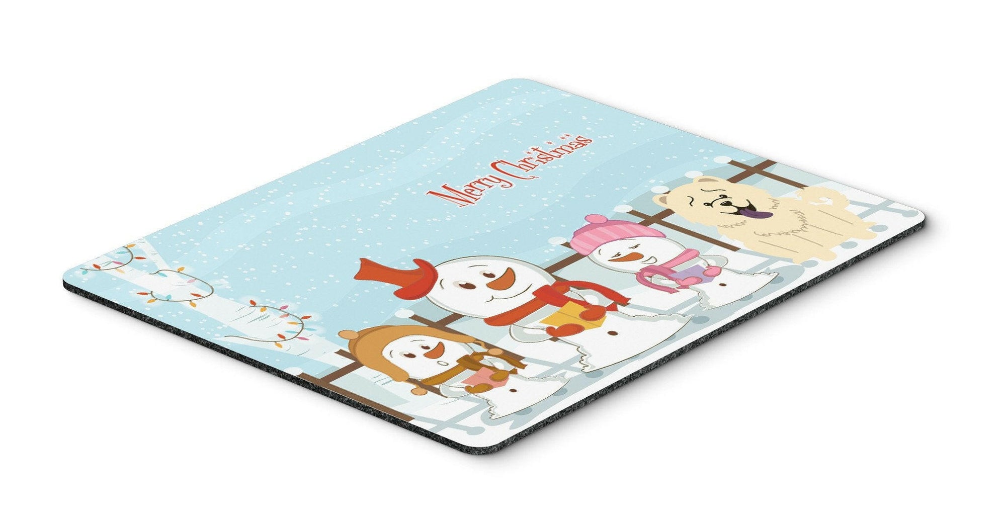 Merry Christmas Carolers Chow Chow White Mouse Pad, Hot Pad or Trivet BB2471MP by Caroline's Treasures