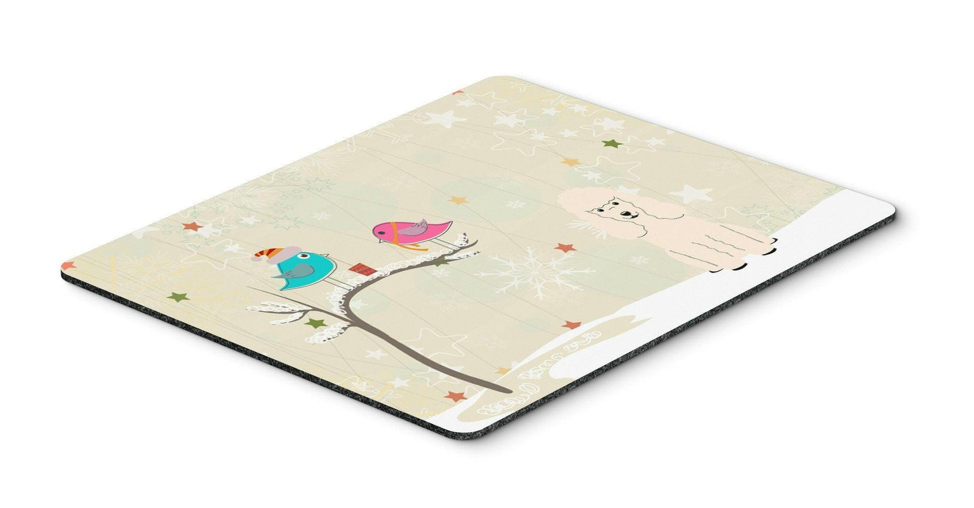 Christmas Presents between Friends Poodle White Mouse Pad, Hot Pad or Trivet BB2542MP by Caroline's Treasures