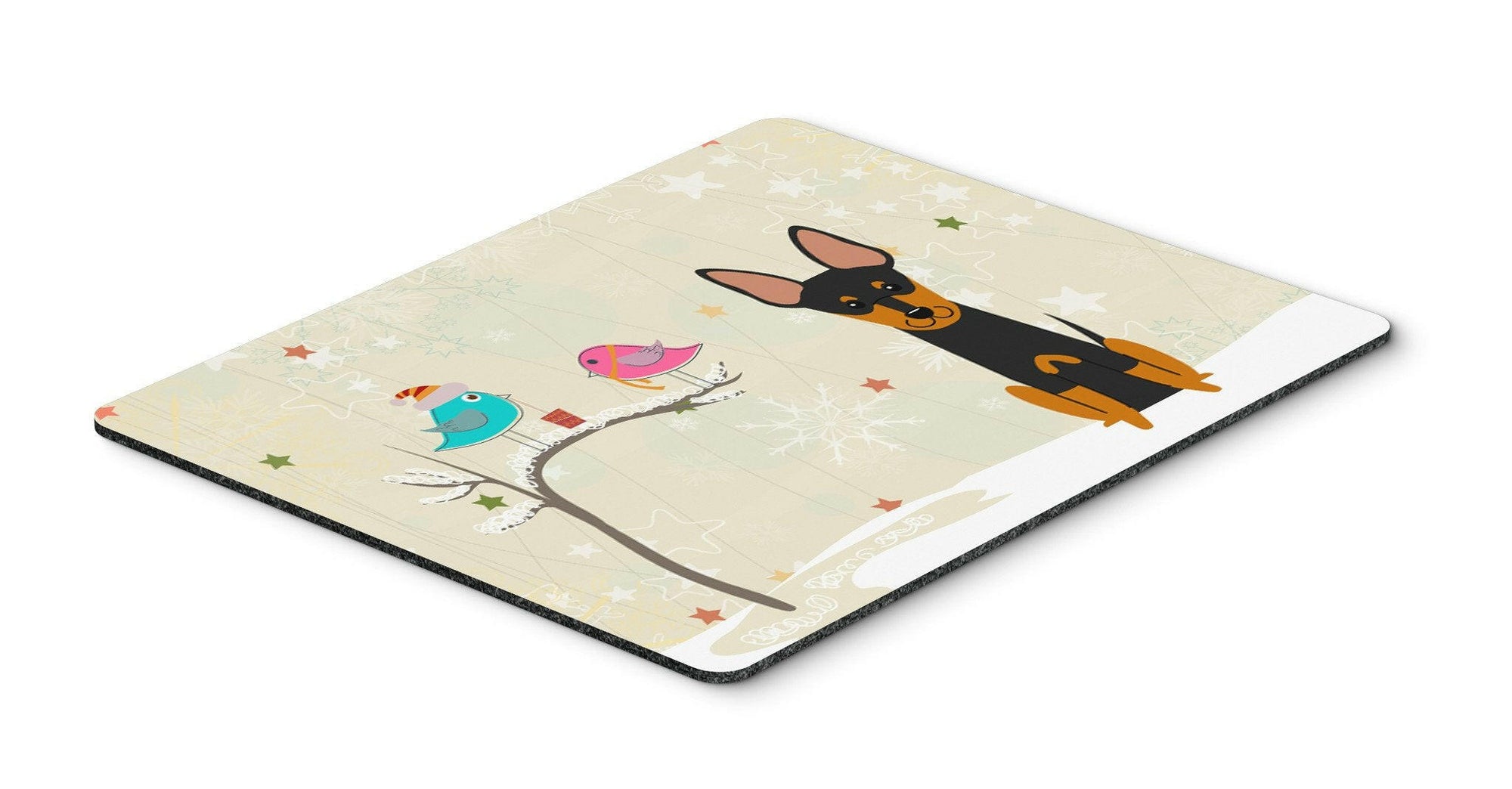 Christmas Presents between Friends English Toy Terrier Mouse Pad, Hot Pad or Trivet BB2581MP by Caroline's Treasures