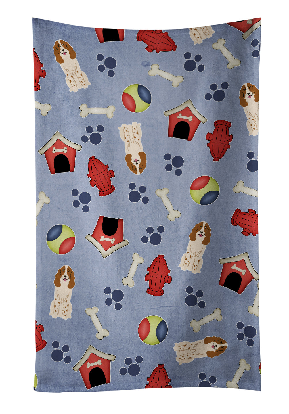 Dog House Collection Russian Spaniel Kitchen Towel BB2644KTWL - the-store.com