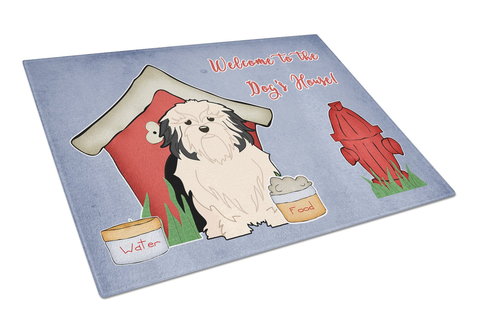 Dog House Collection Lowchen Glass Cutting Board Large BB2773LCB by Caroline's Treasures
