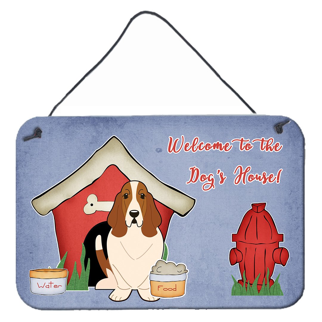 Dog House Collection Basset Hound Wall or Door Hanging Prints BB2775DS812 by Caroline's Treasures