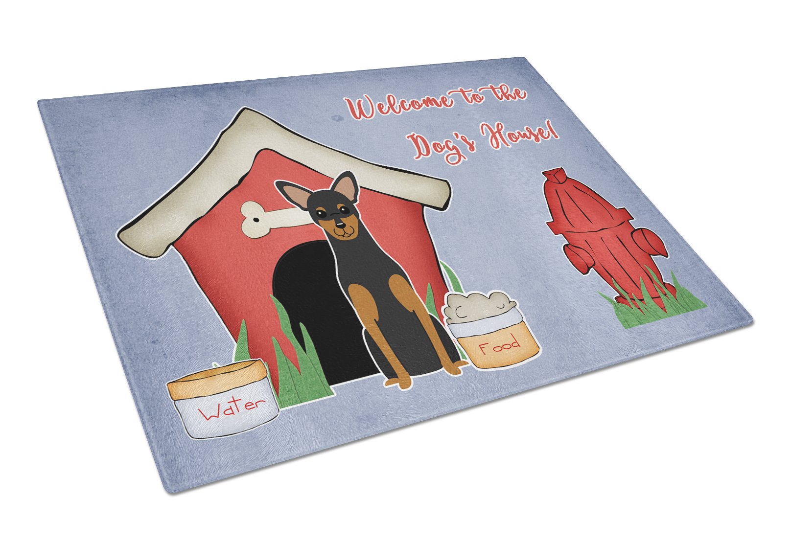 Dog House Collection Manchester Terrier Glass Cutting Board Large BB2782LCB by Caroline's Treasures
