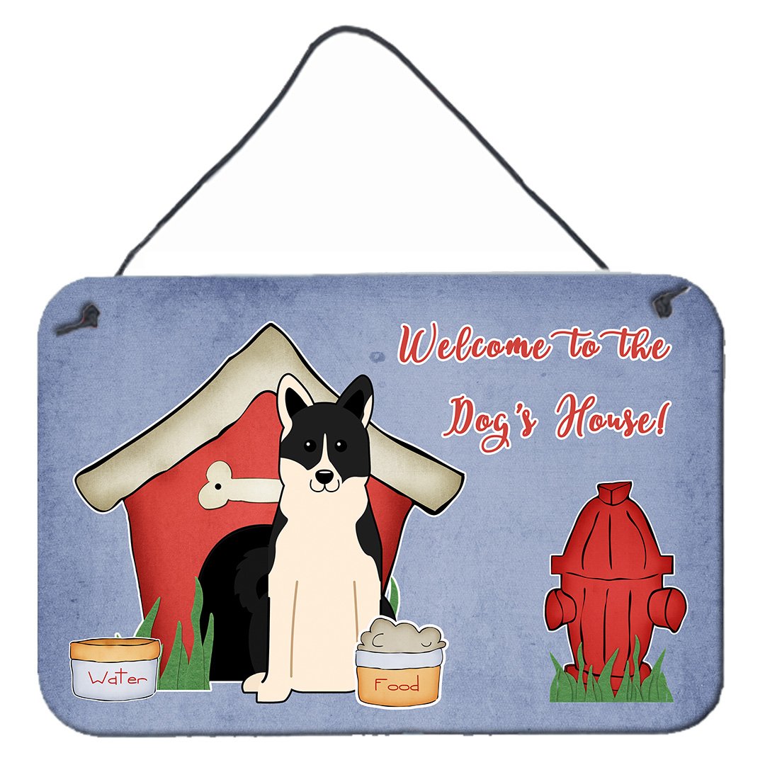 Dog House Collection Russo-European Laika Spitz Wall or Door Hanging Prints BB2783DS812 by Caroline's Treasures