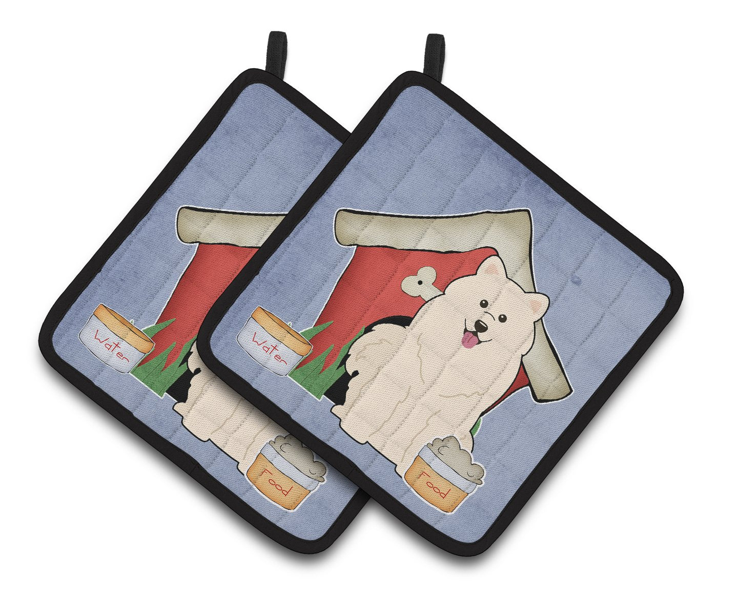 Dog House Collection Samoyed Pair of Pot Holders by Caroline's Treasures