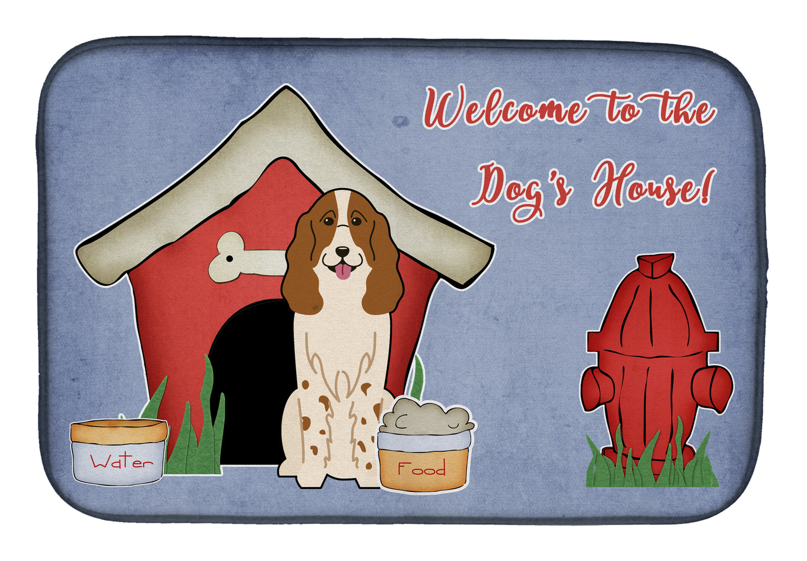 Dog House Collection Russian Spaniel Dish Drying Mat BB2785DDM
