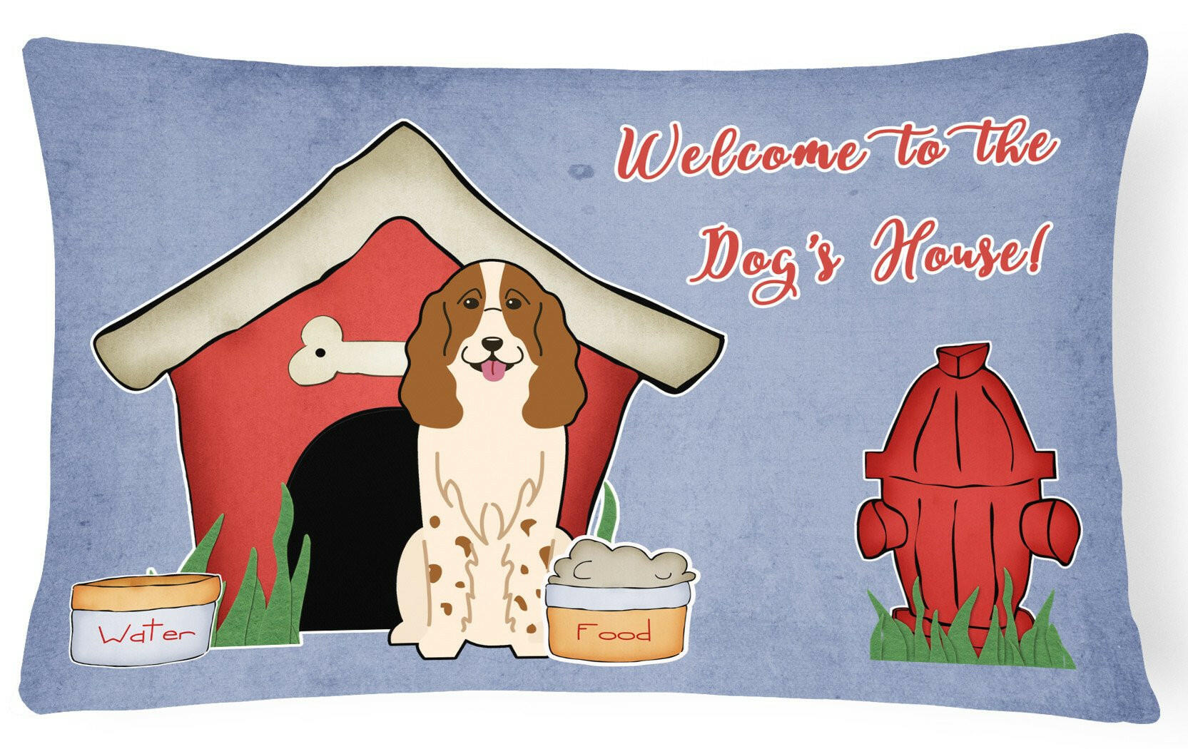 Dog House Collection Russian Spaniel Canvas Fabric Decorative Pillow BB2785PW1216 by Caroline's Treasures