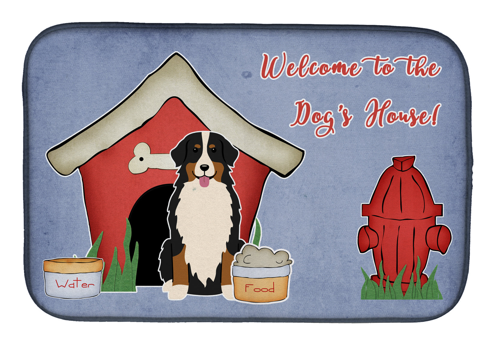 Dog House Collection Bernese Mountain Dog Dish Drying Mat BB2790DDM