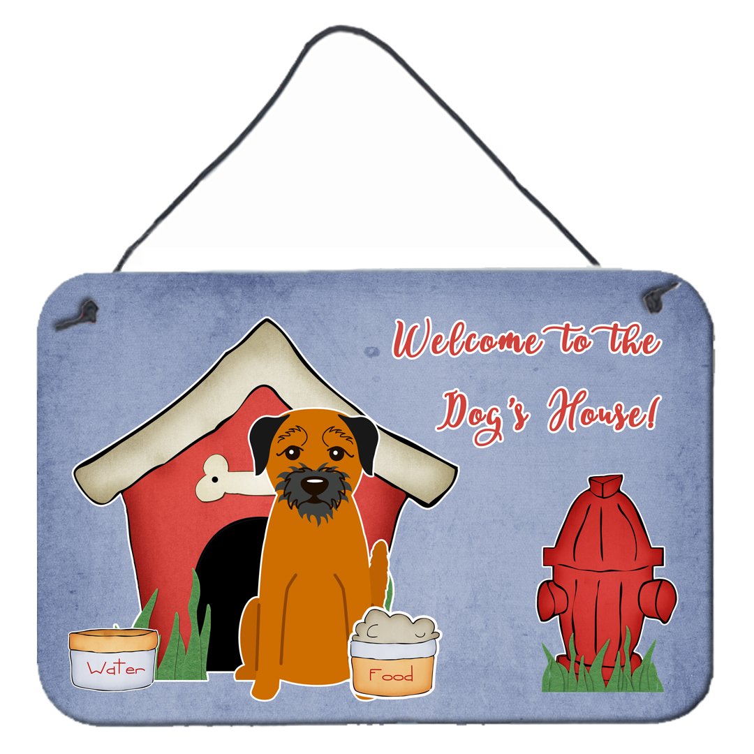 Dog House Collection Border Terrier Wall or Door Hanging Prints BB2793DS812 by Caroline's Treasures