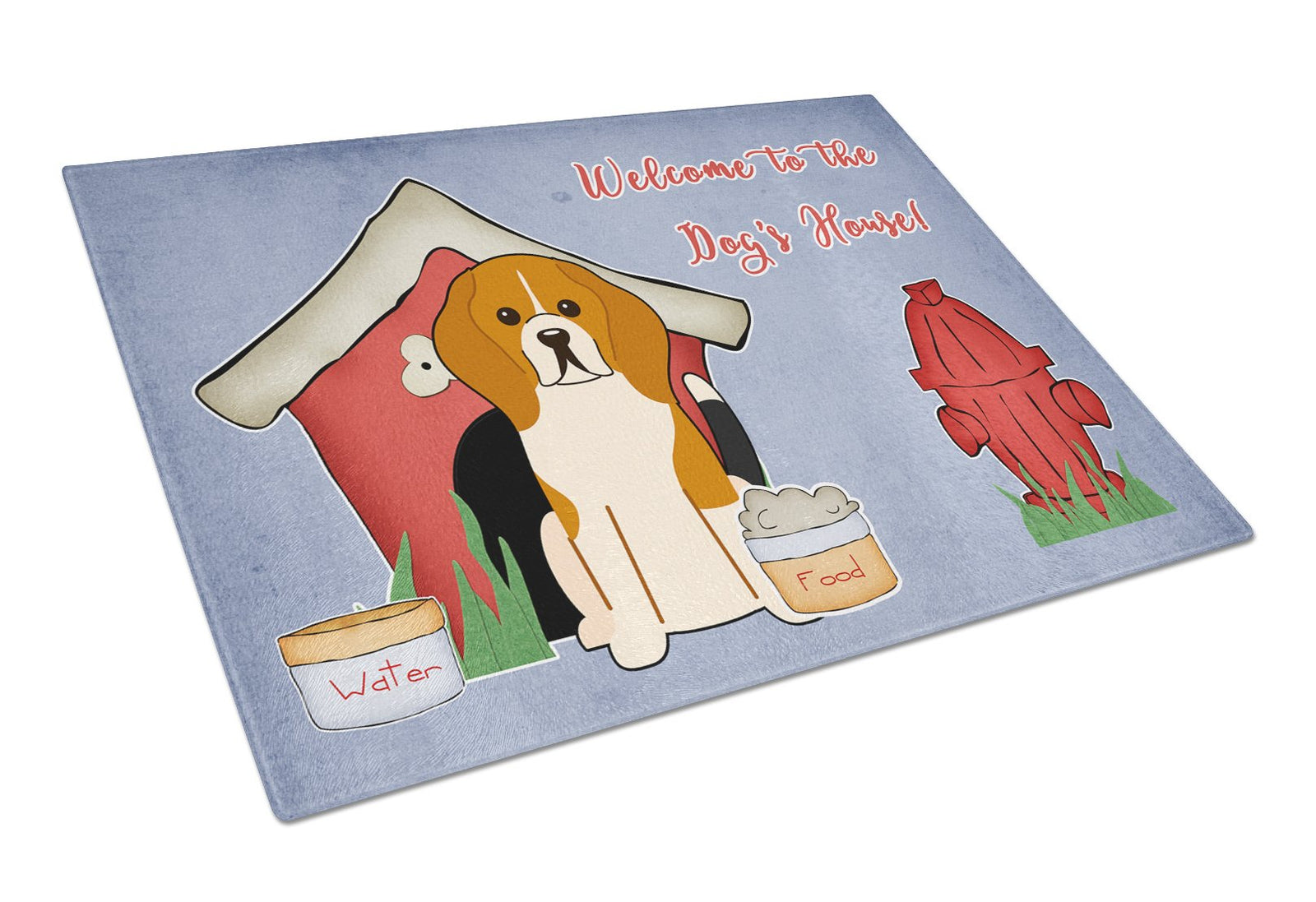 Dog House Collection Beagle Tricolor Glass Cutting Board Large BB2794LCB by Caroline's Treasures