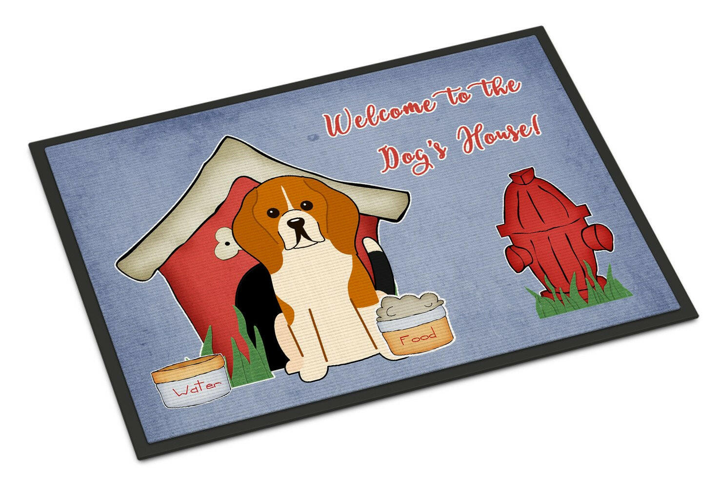 Dog House Collection Beagle Tricolor Indoor or Outdoor Mat 18x27 BB2794MAT - the-store.com
