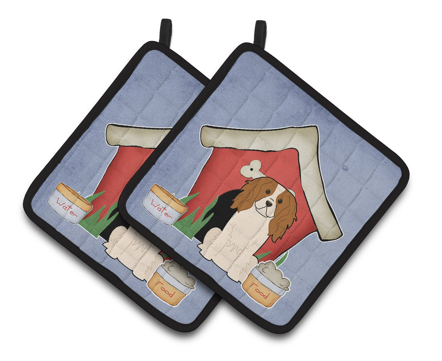 Dog House Collection Cavalier Spaniel Pair of Pot Holders BB2812PTHD by Caroline's Treasures