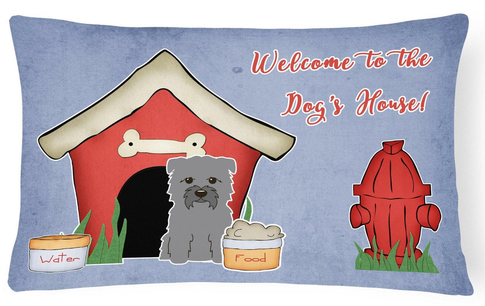 Dog House Collection Glen of Imal Grey Canvas Fabric Decorative Pillow BB2813PW1216 by Caroline's Treasures