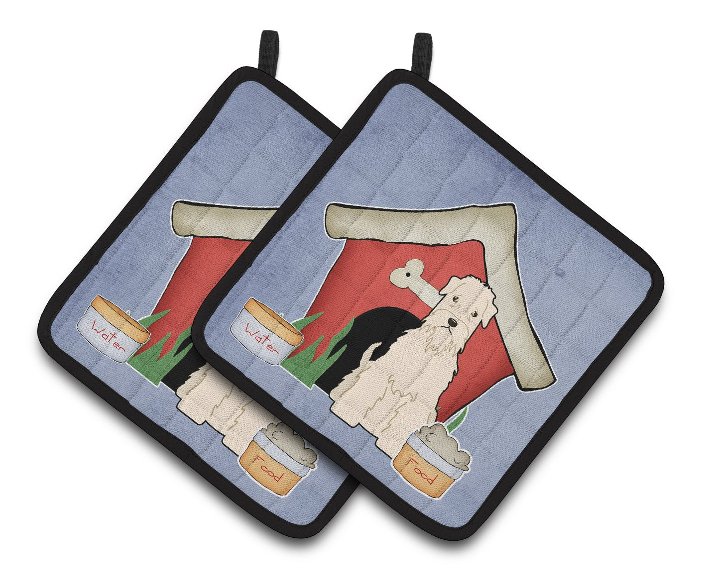 Dog House Collection Soft Coated Wheaten Terrier Pair of Pot Holders by Caroline's Treasures