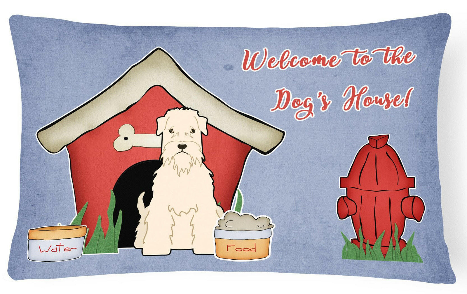 Dog House Collection Soft Coated Wheaten Terrier Canvas Fabric Decorative Pillow BB2815PW1216 by Caroline's Treasures