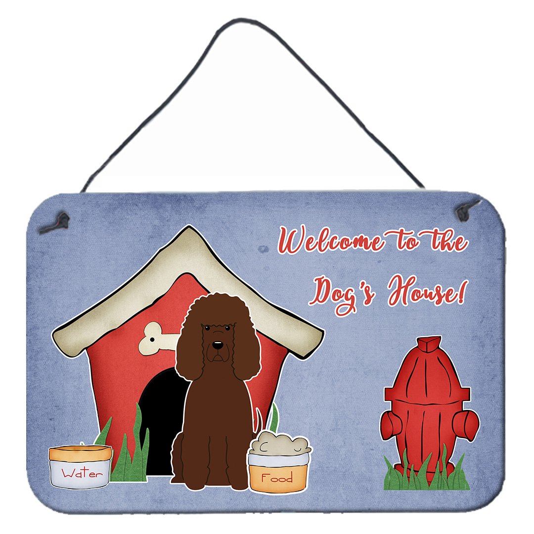 Dog House Collection Irish Water Spaniel Wall or Door Hanging Prints BB2817DS812 by Caroline&#39;s Treasures