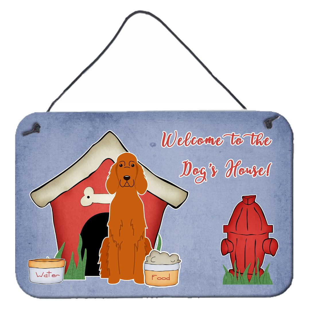 Dog House Collection Irish Setter Wall or Door Hanging Prints BB2818DS812 by Caroline's Treasures