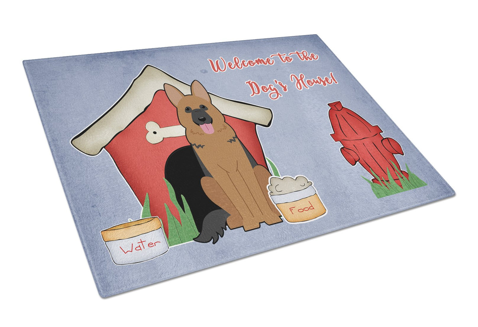 Dog House Collection German Shepherd Glass Cutting Board Large BB2821LCB by Caroline's Treasures