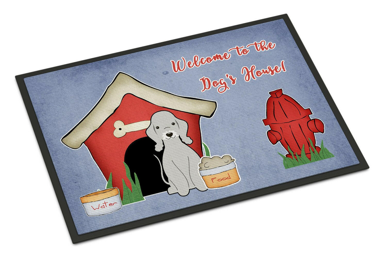 Dog House Collection Bedlington Terrier Blue Indoor or Outdoor Mat 18x27 BB2844MAT - the-store.com