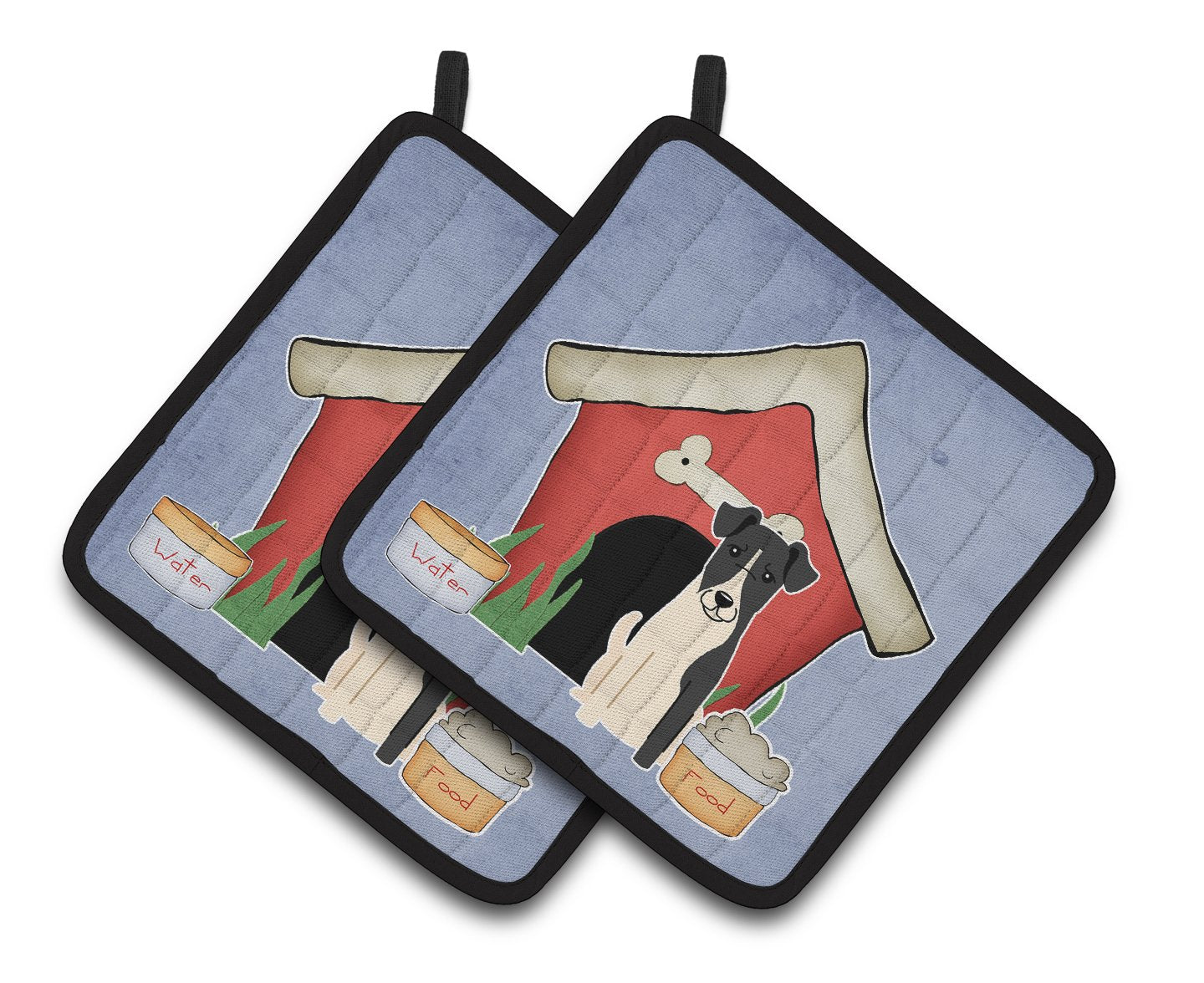 Dog House Collection Smooth Fox Terrier Pair of Pot Holders by Caroline's Treasures