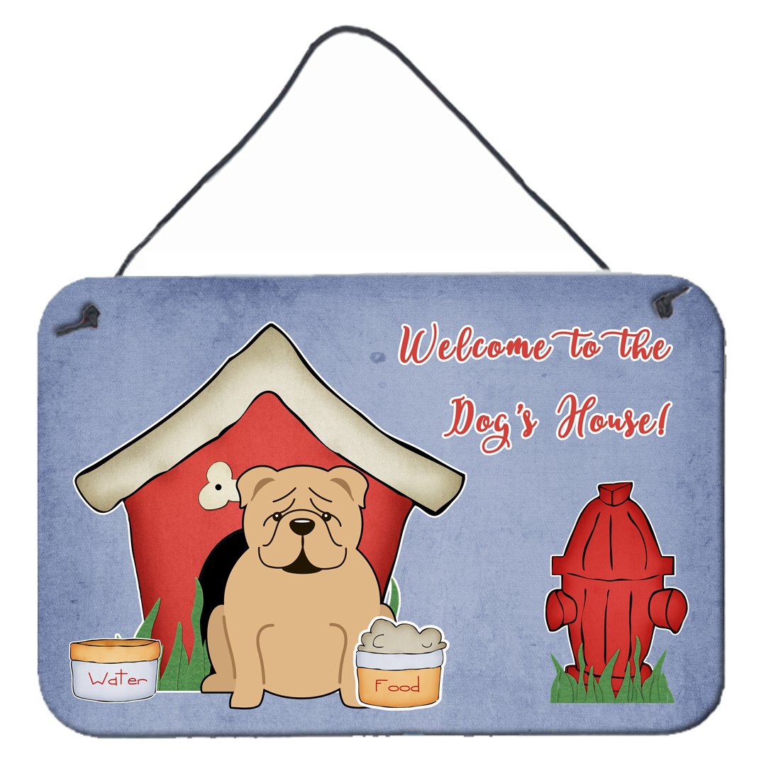 Dog House Collection English Bulldog Fawn Wall or Door Hanging Prints by Caroline's Treasures