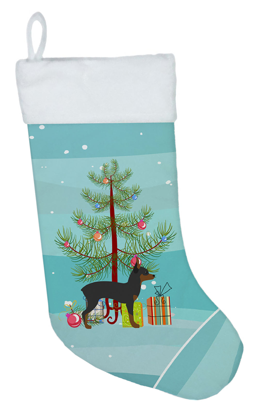 Toy Fox Terrier Merry Christmas Tree Christmas Stocking BB2905CS